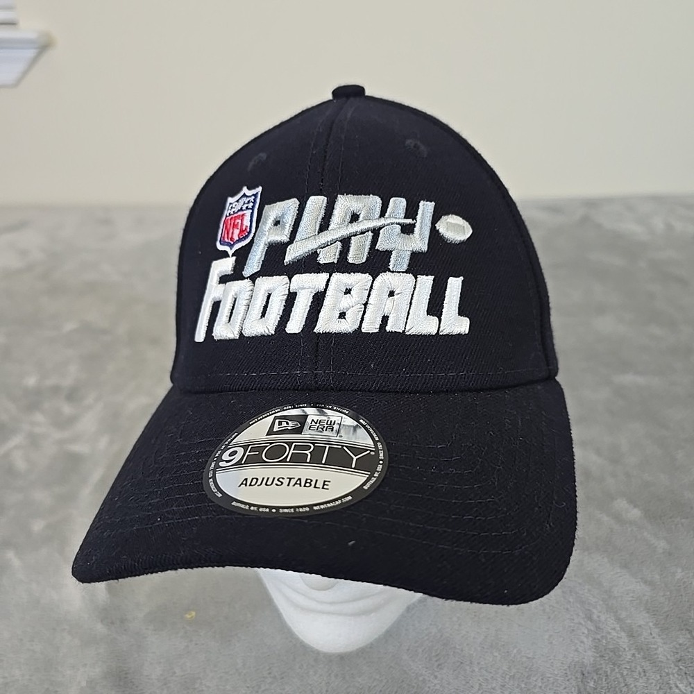 NFL Play‎ Football Embroidered Hat Mens Adjustable Navy Blue New Era 9Forty NFL